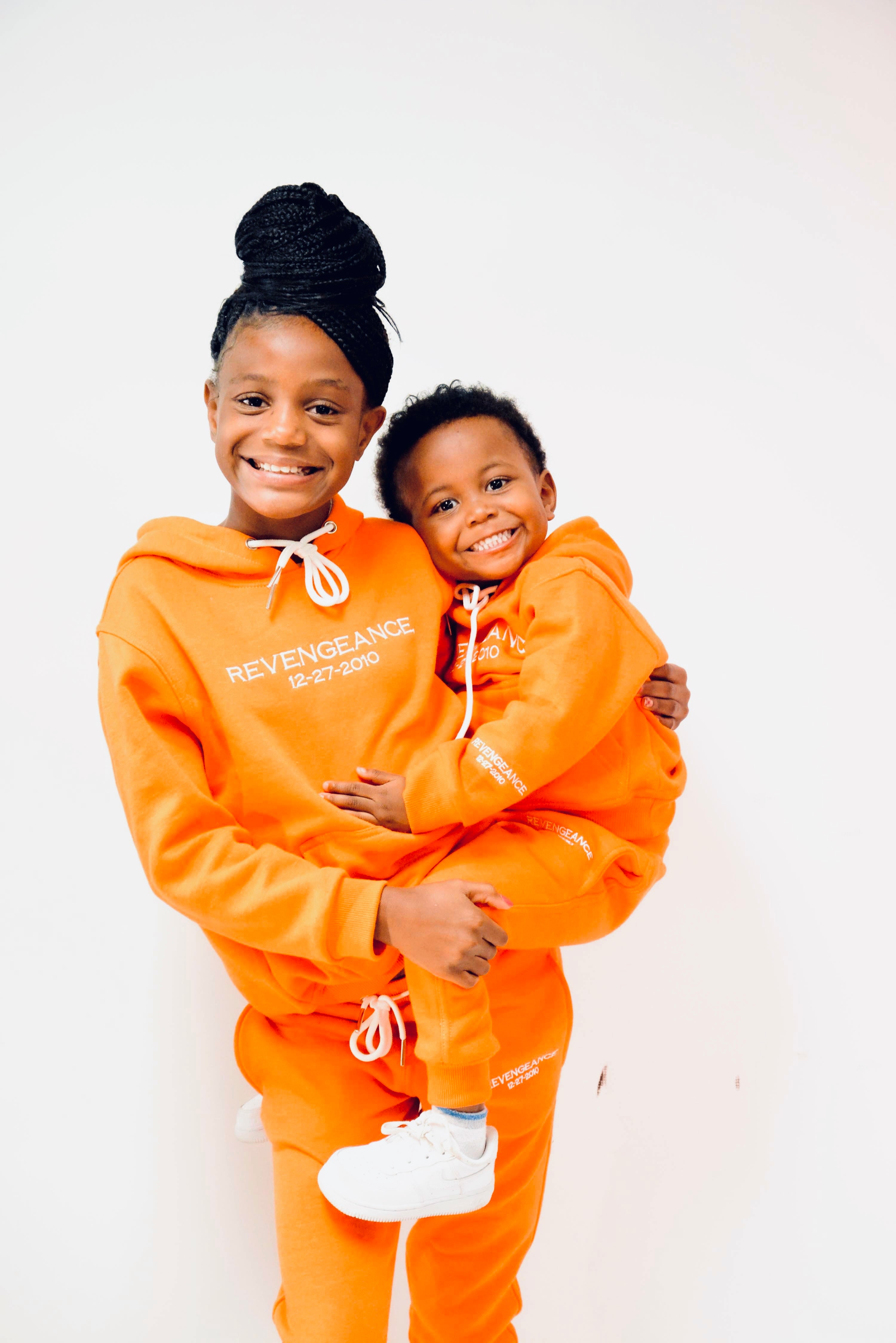 Orange sweatsuit outlet kids